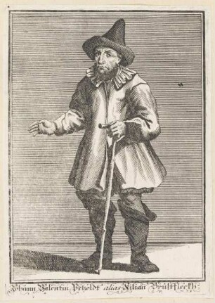 Bildnis des Johann Valentin Petzoldt alias Kilian Brustfleckh