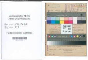 Entnazifizierung Gottfried Rodenkirchen , geb. 17.07.1905 (Techniker)