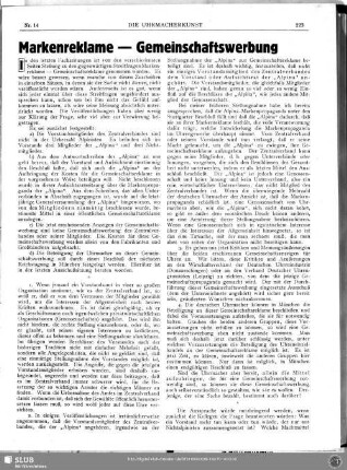 Markenreklame - Gemeinschaftswerbung