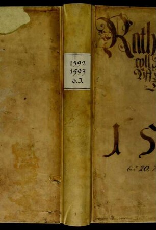 Ratsprotokolle, 1592 Aug. 7. - 1593 März 20.