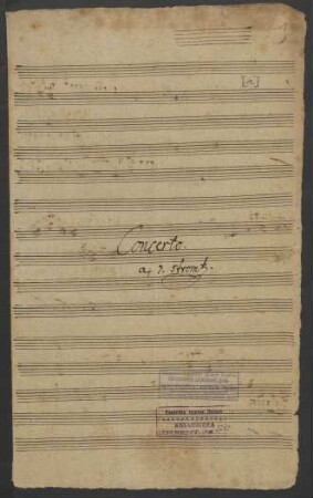 Konzerte. Fragmente; fl, orch; F-Dur; DelK p.294