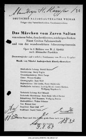 Das Märchen vom Zaren Saltan [...]