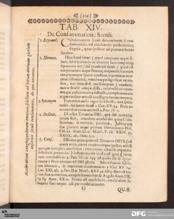Tab. XIV. De Consummatione Seculi.