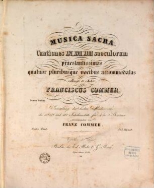 Musica sacra : cantiones XVI, XVII, XVIII saeculorum ; Sammlung der besten Meisterwerke des 16. 17. und 18 Jahrhunderts für Männerstimmen, 3