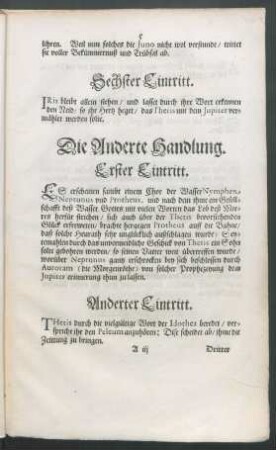 Die Anderte Handlung.
