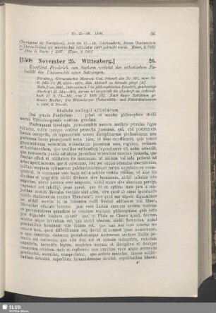 26. [1508, November 25. Wittenberg]