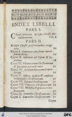 Index Libelli.