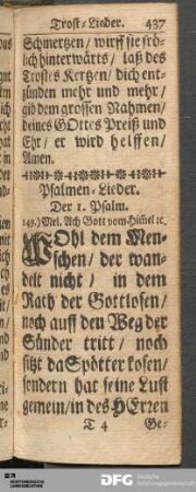 Psalmen-Lieder.