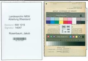 Entnazifizierung Jakob Rosenbaum , geb. 18.03.1889 (Polizist)