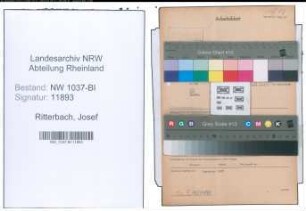 Entnazifizierung Josef Ritterbach , geb. 14.05.1901 (Angestellter)