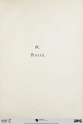 Varia (Nr. 429-609)