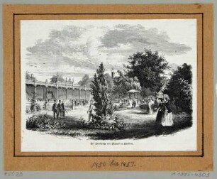 Die Trinkhalle von Ficinus (Heinrich David August Ficinus, Brunnenanstalt in der Pirnaischen Vorstadt, Neuen Gasse ?)