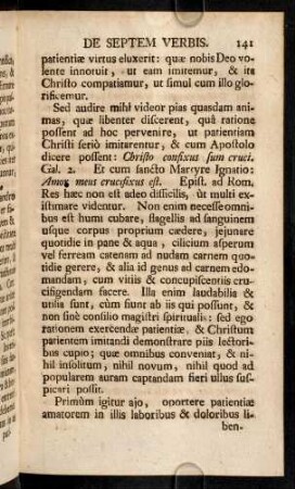 141-148, Sed audire mihi videor pias quasdam animas ...