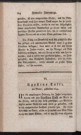 VI. Agostino Tassi, ein Maler, gestorben 1644.