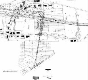 Rietheim (Württ): Empfangsgebäude Verwaltungsgebäude Lageplan (Gebäuden,Bahnanlagen,Flurst.)