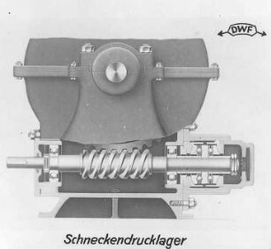 Schneckenvorgelege-Lagerung (Kugellagerwerk, Wittenau) : Technikgeschichte | Maschinenbau | Maschinenelemente | Das Kugellager und seine Anwendung