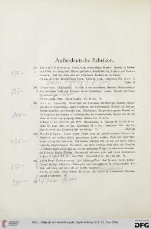 Außerdeutsche Fabriken (Nr. 378-396)