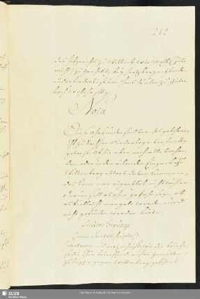 Andere Beylage (manu Tentzelii scripta).