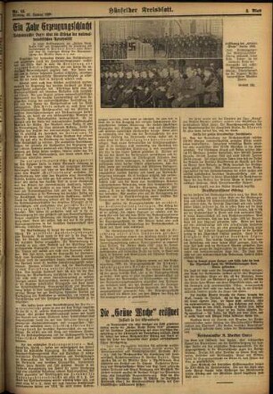 Zweite Ausgabe vom Montag, den 27. Januar 1936.