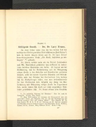 Kapitel 6. Bestätigende Beweise. - Dr. De Lacy Evans.