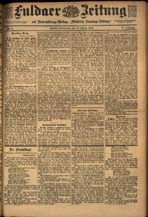 Ausgabe vom Donnerstag, den 18. Januar 1900.