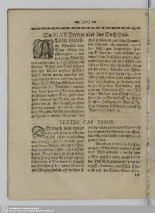 Die XLVII. Predigt über das Buch Hiob