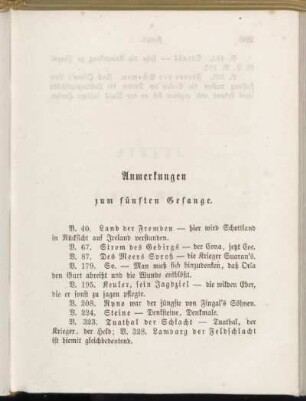 Anmerkungen zum fünften Gesange.