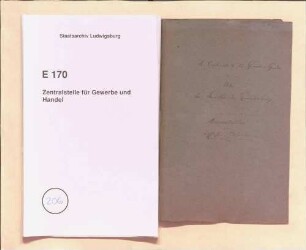 Handakten des Assessors Pfleiderer betr. Revision der Gewerbeordnung von 1836