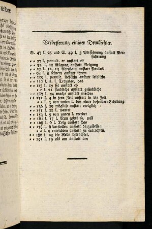 Verbesserung einiger Druckfehler