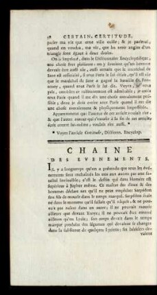 Chaine Des Evenements