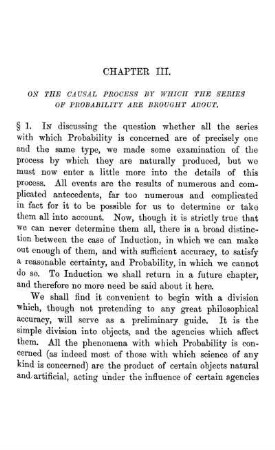 CHAPTER III. - Origin Or Process Of Causation Of The Series.