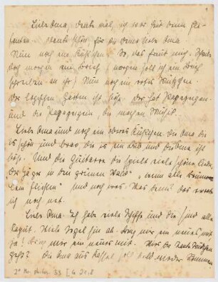 Brief von Rafael Rosenzweig an Adele Rosenzweig, geschrieben von Unbekannt