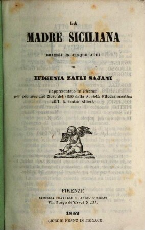La madre siciliana : dramma in cinque atti