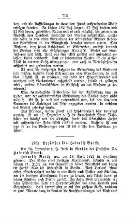 Professor Dr. Heinrich Barth : [II. Akademien und Universitäten]