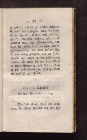 Viertes Kapitel. Eine Wanderung.