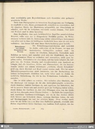 Beleuchtungsvorrichtung. Dimensionen des Raumes