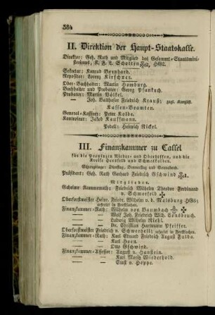 Direktion der Haupt-Staatskasse