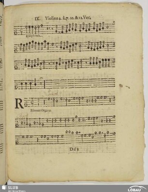 IX. Resonet organa