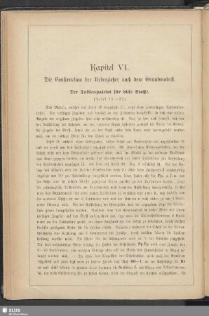 Kapitel VI. Die Construction der Ueberzieher nach dem Grundmodell