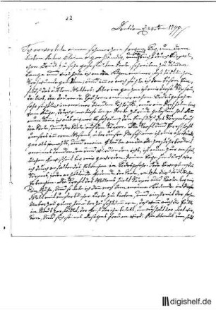 22: Brief von Elise von der Recke an Johann Wilhelm Ludwig Gleim