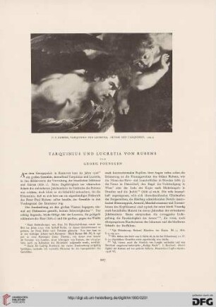 Tarquinius und Lucreta von Rubens