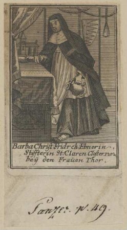 Bildnis der Barba Christ Fridrch Ebnerin