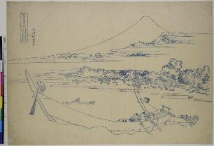 Skizze der Tago-Bucht bei Ejira an der Tōkaidō, Blatt 28 aus der Serie: 36 Ansichten des Fuji