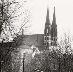 Görlitz, Blick vom Finstertor zur Peter- und Paulskirche