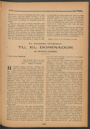 El hombre integral : Tu, el dominador