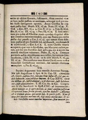 15-25, Thesis VII - XIII