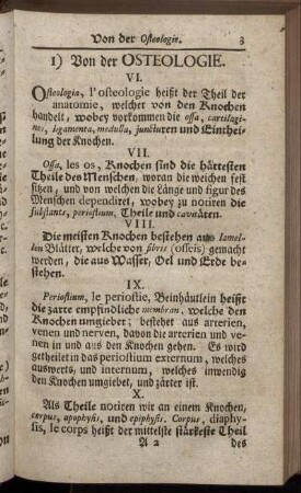 1) Von der Osteologie.