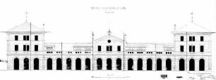 Calw: Empfangsgebäude Bahnansicht