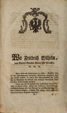 Verordnung wegen zweckmäßigerer Einrichtung der Eydesleistungen : De Dato Berlin, den 26. October 1799.