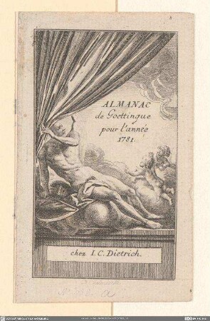 Almanac de Goettingue pur l'année 1781